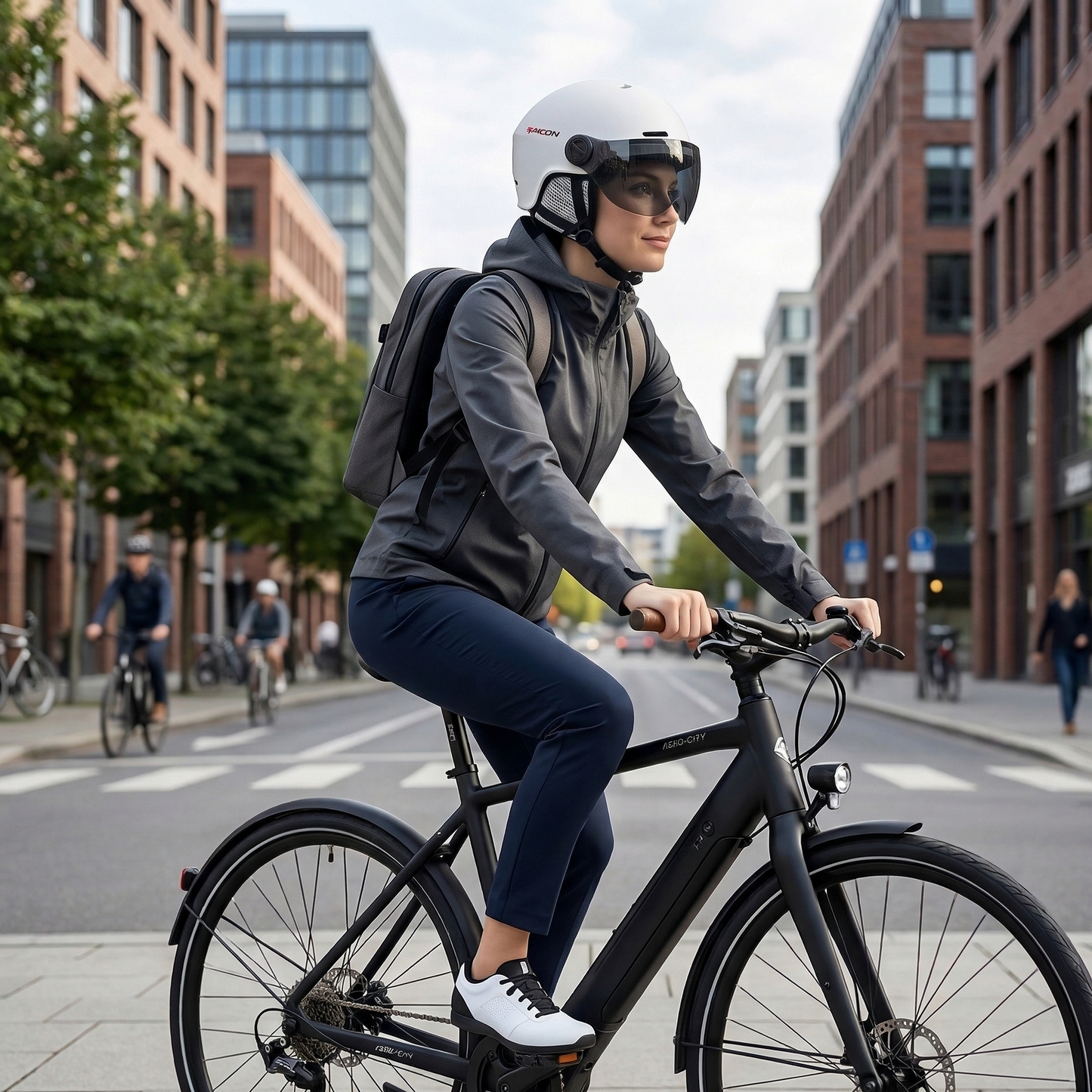 Casque vélo urbain visière - SafeMotion