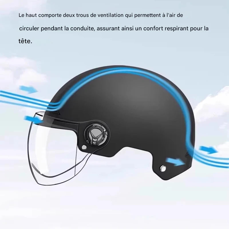 Casque vélo visière amovible - SafeMotion