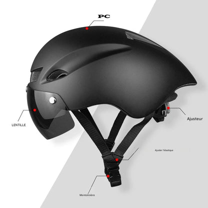 Casque vélo route avec visière - SafeMotion