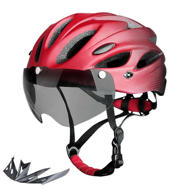 Casque vélo visière lumière - SafeMotion