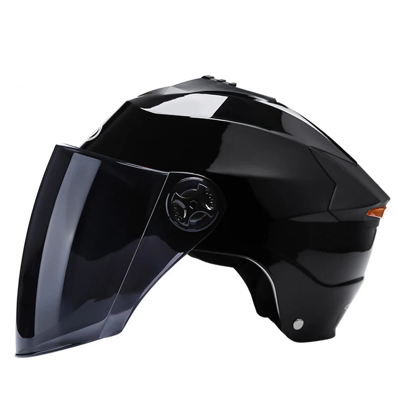 Casque vélo avec visière et clignotant - SafeMotion