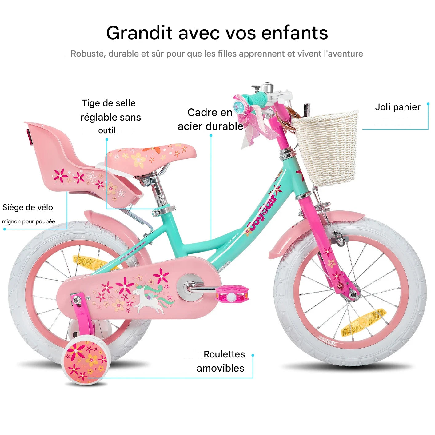 draisienne fille 2 ans (3 en 1) - SafeMotion