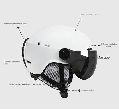 Casque vélo urbain visière - SafeMotion